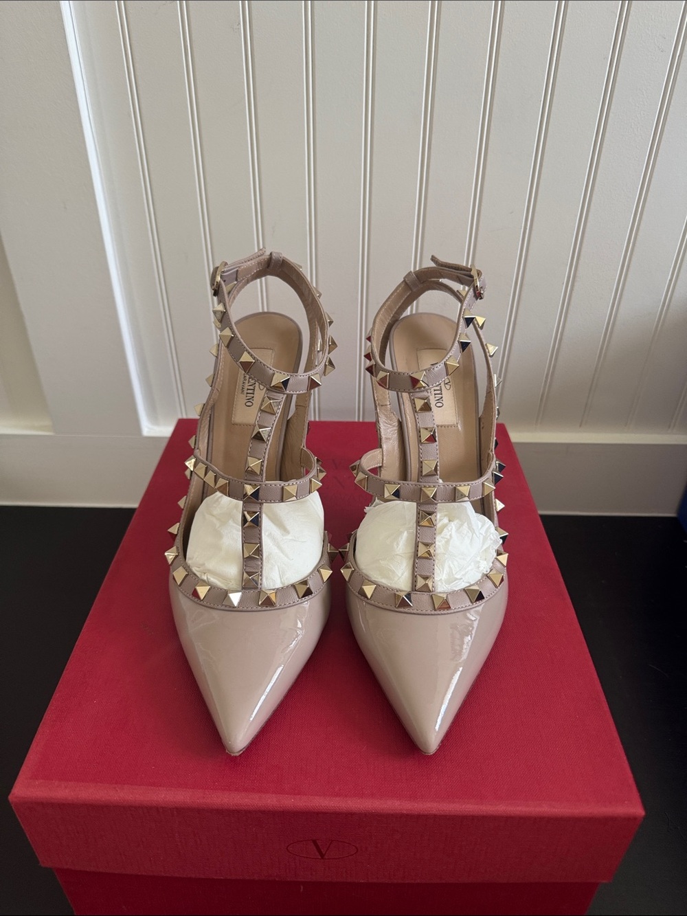 Valentino Rockstud Patent Leather Pumps